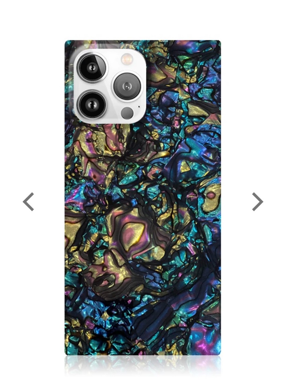 Flaunt Square Abalone Shell IPhone 15 Pro MagSafe Phone Case